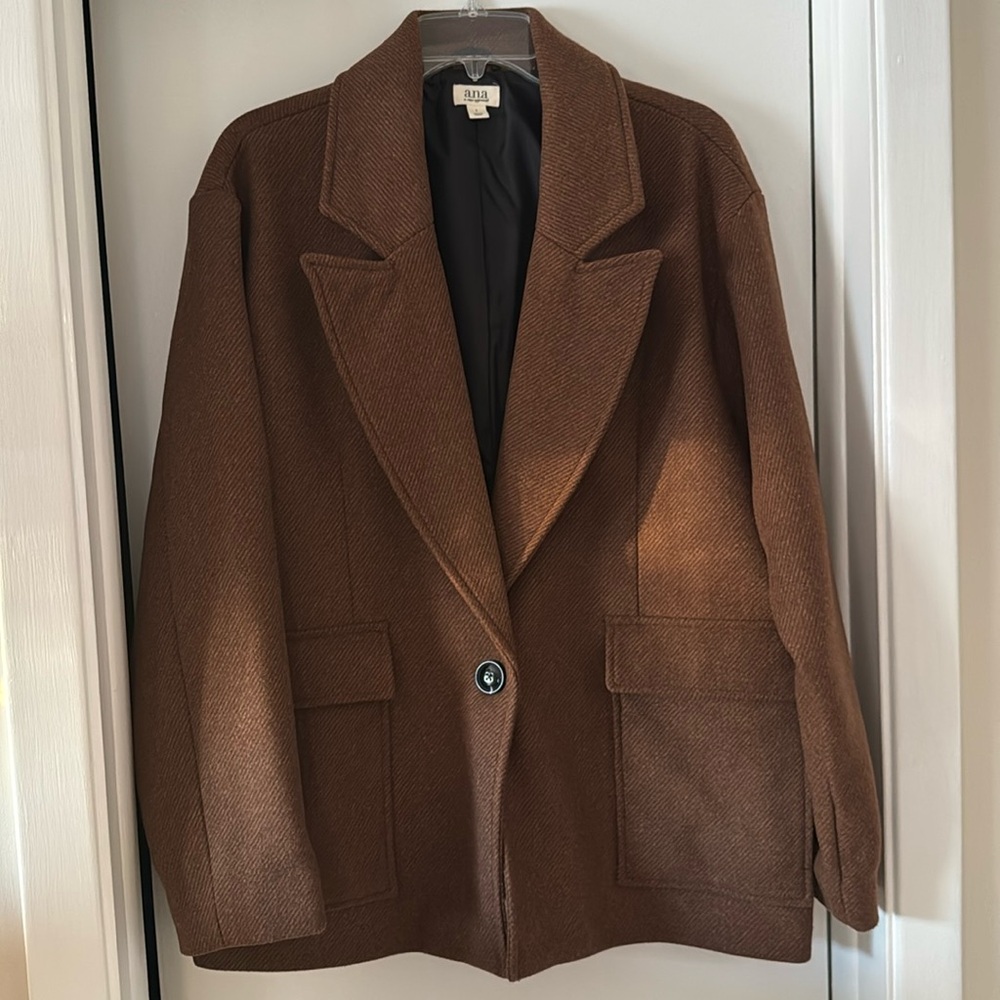 NWT Kona Brown color wool blend Jacket
